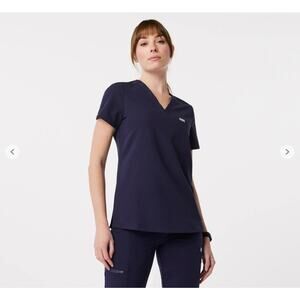 Figs Catarina One-Pocket Scrub Top Navy Women's S